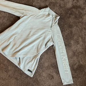 Calvin Klein half zip turtle neck fleece pullover